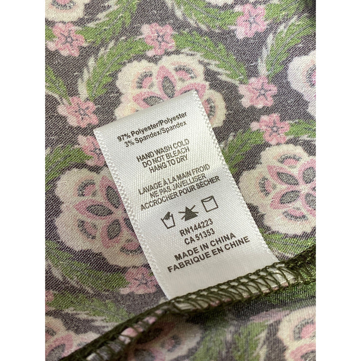 NEW Bishop + Young Adria Multicolor Floral Ruched Sleeveless Cami Tank Dress M