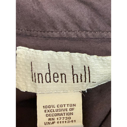 Linden Hill Brown Floral Embroidered Beaded Rhinestone A Line Midi Skirt Size 4