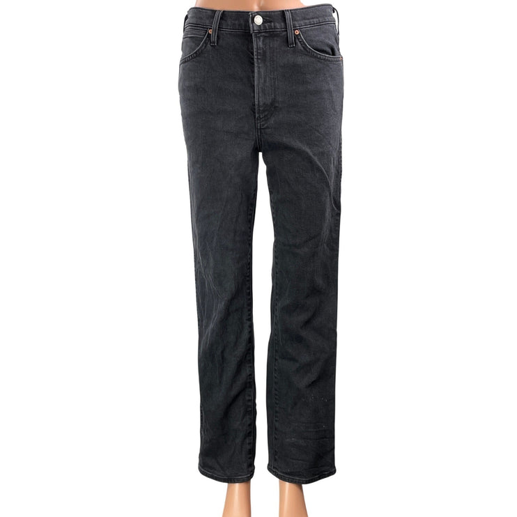 Aritzia Denim Forum Black Cowgirl High Rise Boot Straight Denim Jean Pants Sz 27