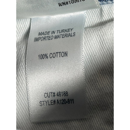 Agolde Blue Light Wash High Rise Frayed Raw Hem Cutoff Boyfriend Denim Shorts 25