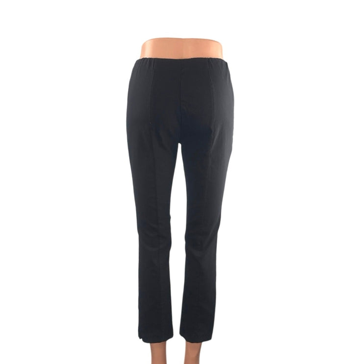 Popsugar Women's Black Mid Rise Slacks Skinny Straight Trousers Dress Pants Sz S