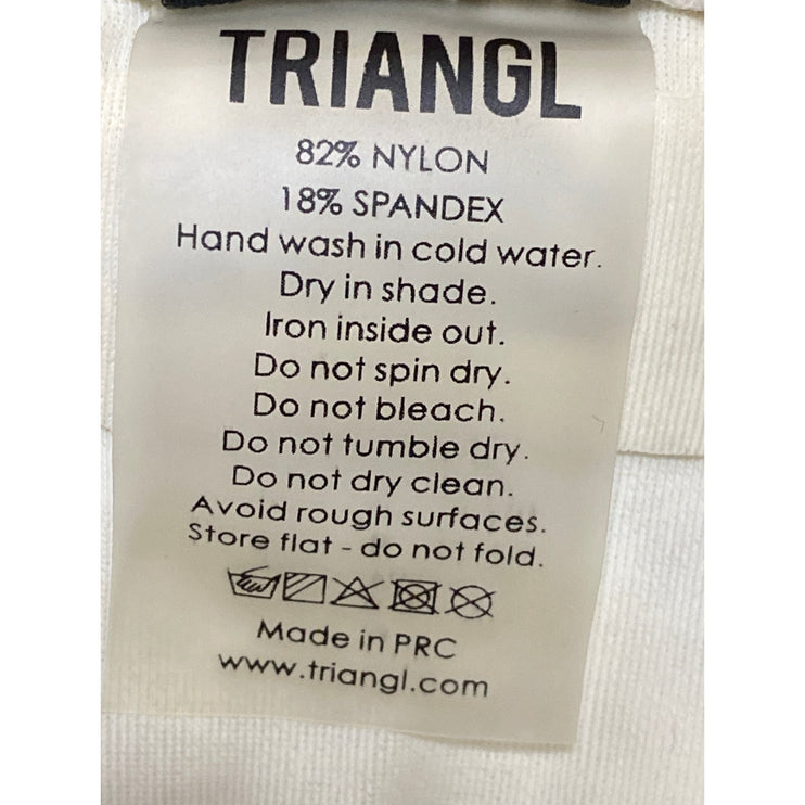 Triangl Inesa Indigo Cream Floral Smocked Cheeky Two Piece Bikini Set Swimwear L