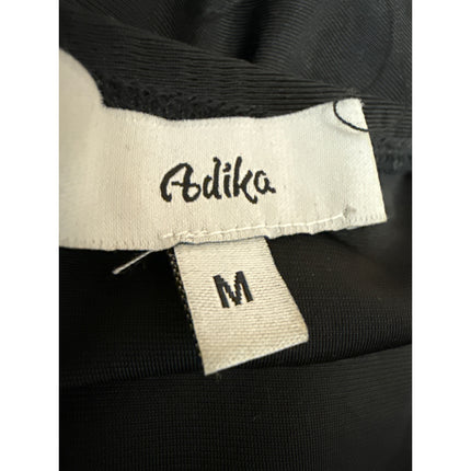 Adika Black Cut-Out Long Sleeve Ruched Tie Sweetheart Neck Mini Bodycon Dress M