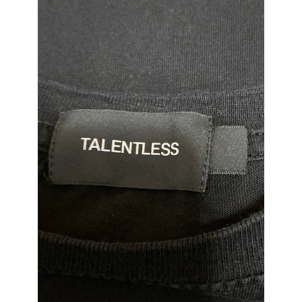 Talentless Men's Black Crew Neck Short Sleeve Casual Tee Basic T-Shirt Top Sz XL