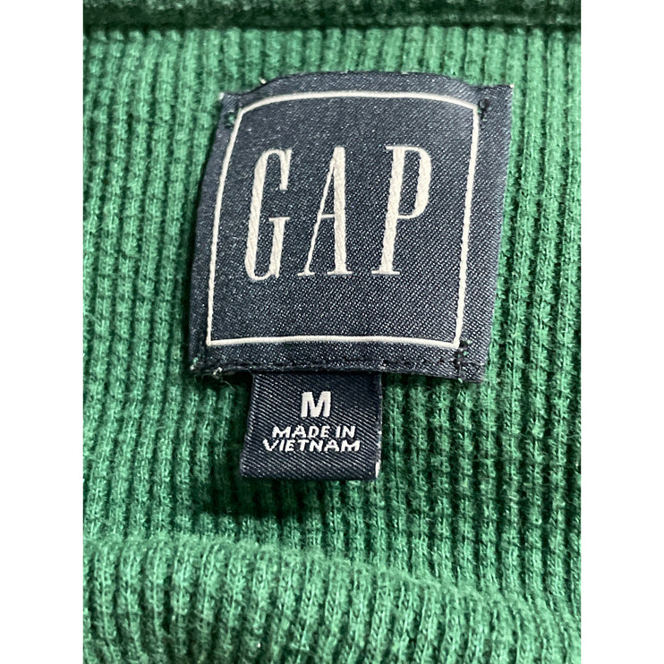 GAP Men's Green Henley Neck Long Sleeve Sweater Sweatshirt Tee T-Shirt Top M