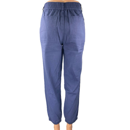 Gap Women's Blue High Waisted Tapered Carrot Jogger Career Trousers Pants Size S