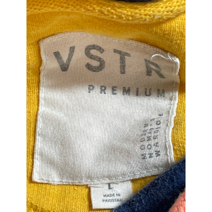 VSTR Men's Color Block Patchwork Long Sleeve Sweater Hoodie Sweatshirt Top Sz L