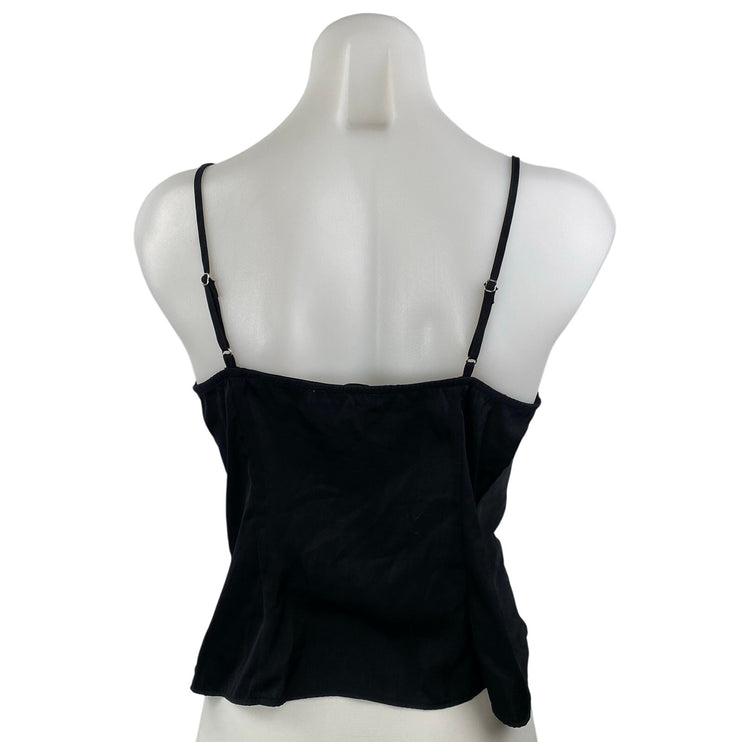Urban Outfitters Women's Black Sleeveless Cowl Neck Cami Camisole Tank Top Sz M