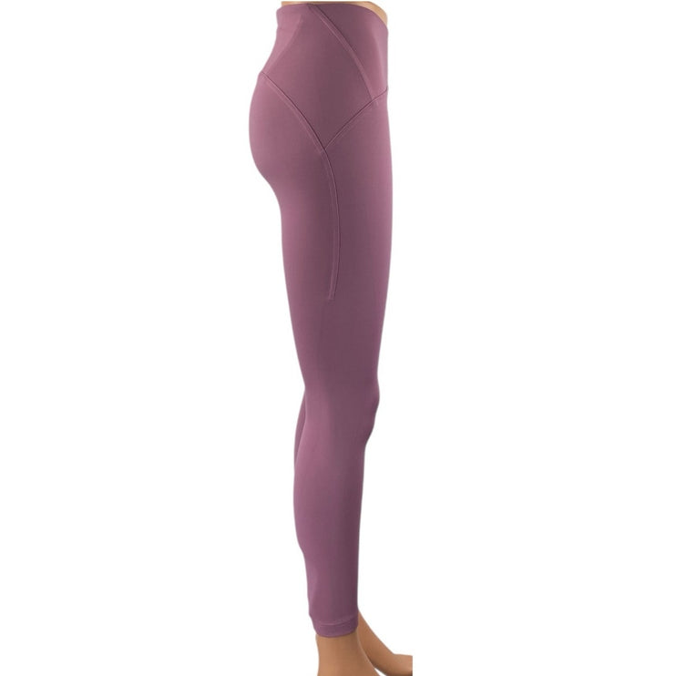 Lululemon InStill Purple Pink Mid Rise Cropped Yoga Athletic Leggings Pants Sz 4