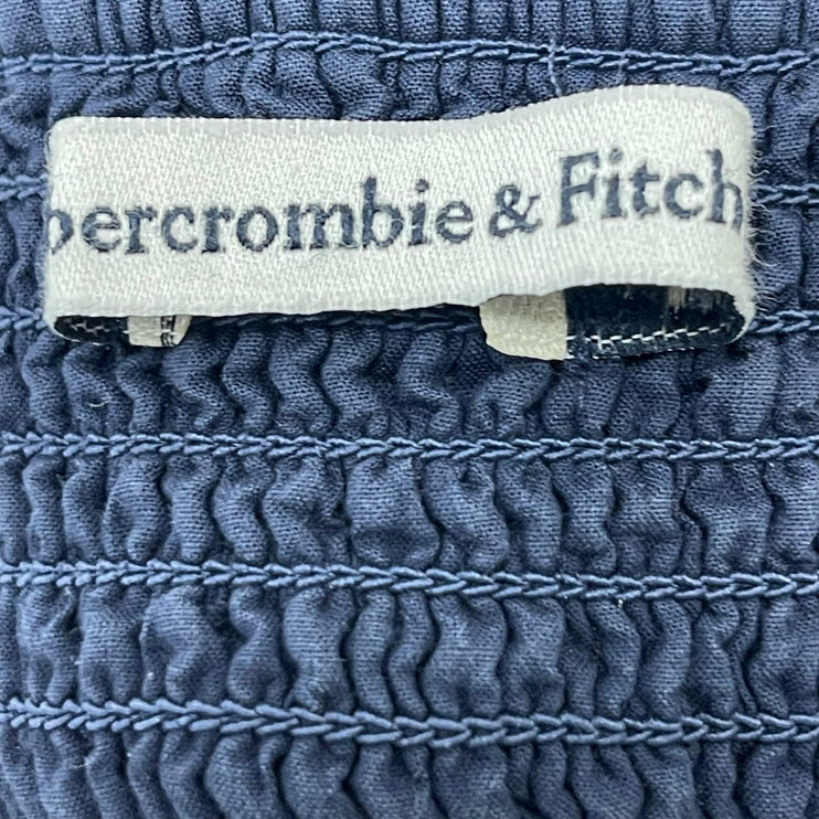 Abercrombie & Fitch Blue Short Puff Sleeve Square Neck Mini A-Line Dress Size MP