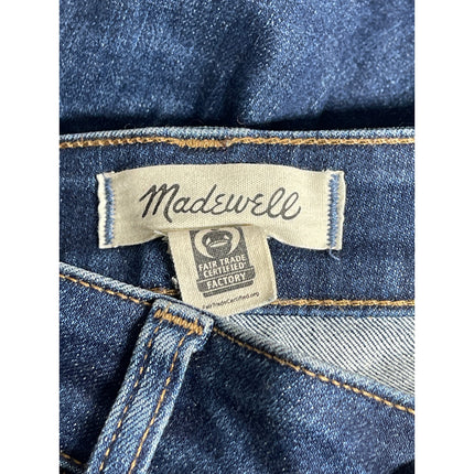Madewell Women's Medium Blue Wash High Rise Skinny Tapered Denim Jeans Pants 27