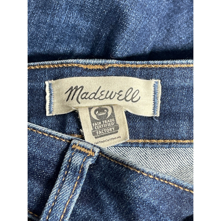 Madewell Women's Medium Blue Wash High Rise Skinny Tapered Denim Jeans Pants 27
