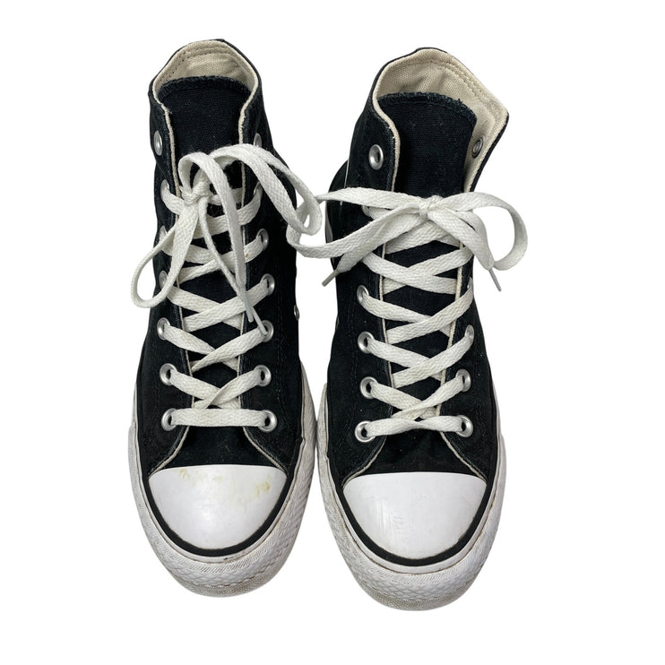 Converse Chuck Taylor All Star Lift Platform Canvas Black Hi Top Sneakers Size 8