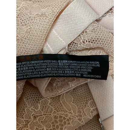 Urban Outfitters Out From Under Peach Lace Corset Bustier Longline Crop Top M