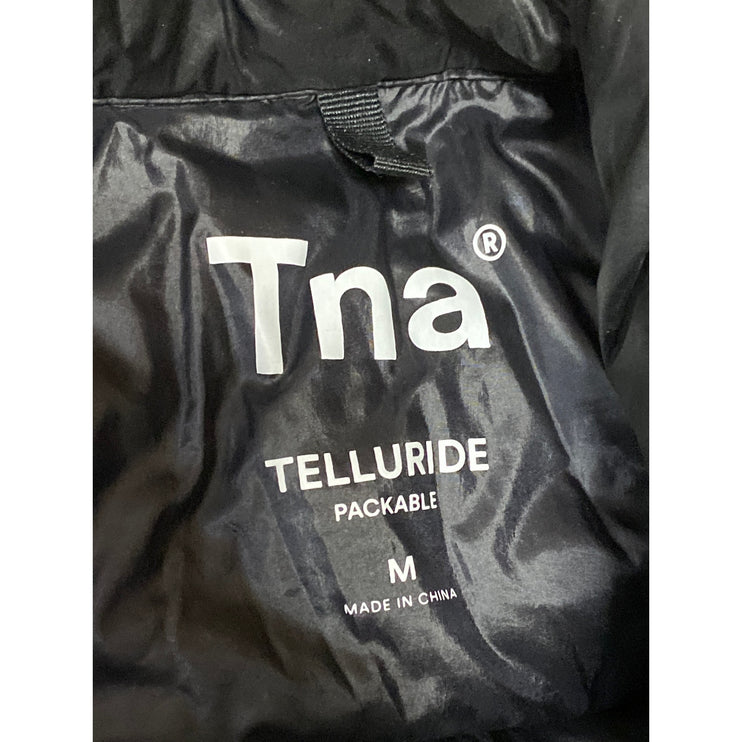 Aritzia TNA Women's Black Zip Up Long Sleeve Packable Puffer Coat Jacket Size M