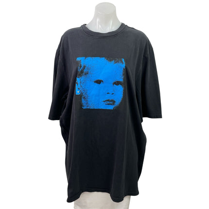 Still Kelly Unisex Black Short Sleeve Oversized Baby Face T Shirt Tee Top Sz XL