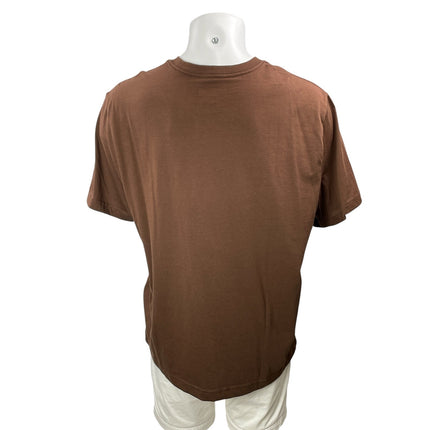 NEW Banana Republic Men's Brown Short Sleeves Casual Basic Tee T-shirt Top Sz XL