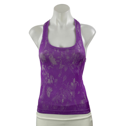 Lululemon Swiftly Tech Purple Splatter Racerback Yoga Athletic Tank Top Size M