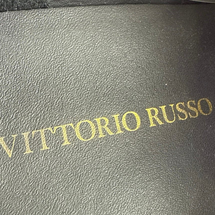 Vittorio Russo Irvin  Men's Red Black Leather Cap Toe Lace Up Oxford  Shoes Sz 8