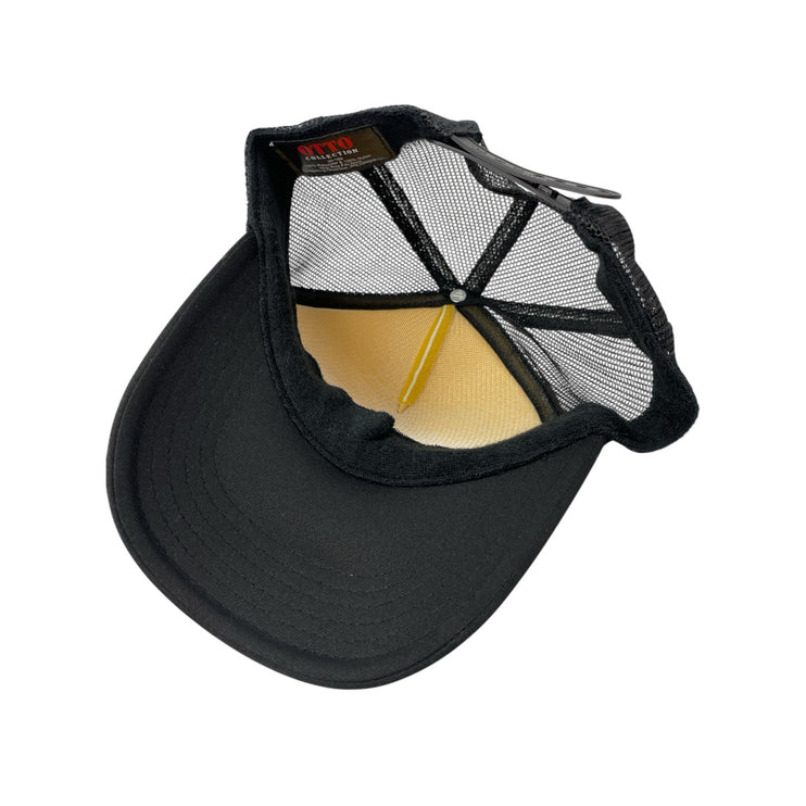 Otto Unisex White Black Angel Rhinestone Mesh Back Snapback Trucker Cap Hat OS