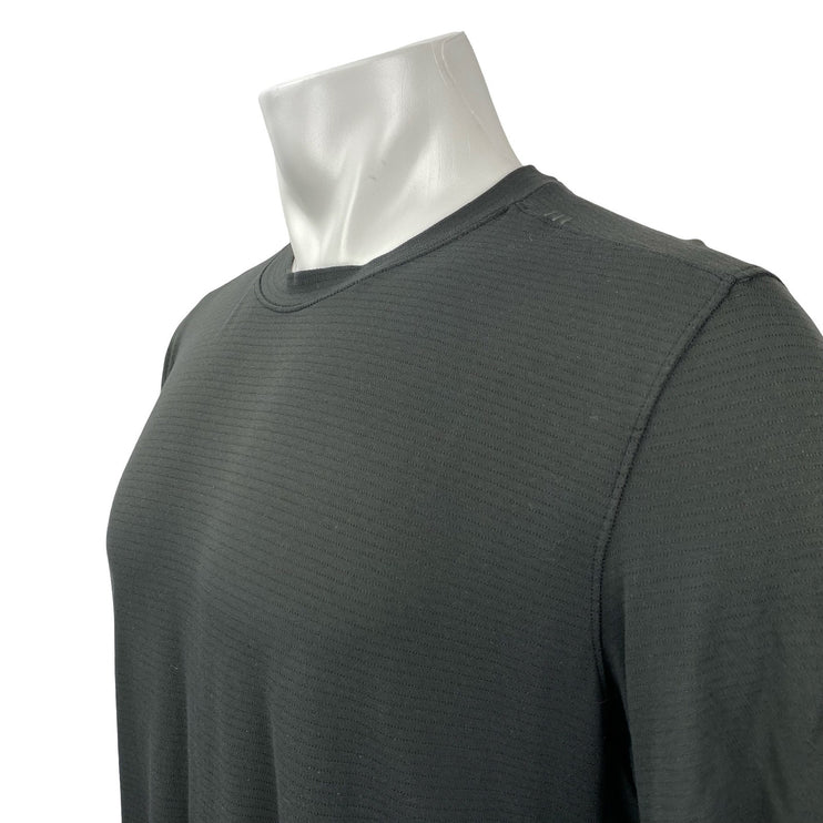 Lululemon Men's Black Short Sleeve Yoga Athletic Activewear Tee T-Shirt Top 14