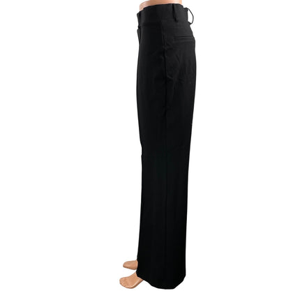 NEW Quince Women's Black High Waisted Pleated Flared Trouser Dress Pants Size S