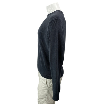 BUCK MASON Men's Gray Long Sleeves Ribbed Knit Crew Neck Pullover Sweater Top L