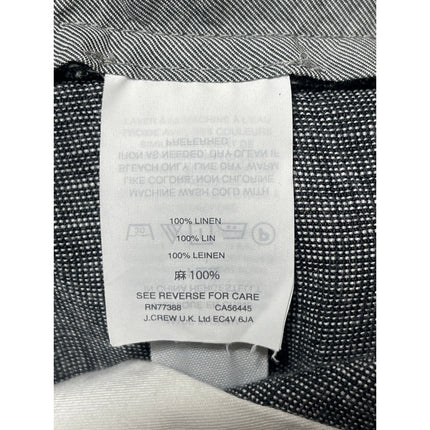 J.Crew 100% Linen Men's Gray High Rise Casual Walking Golf Chino Khaki Shorts 38