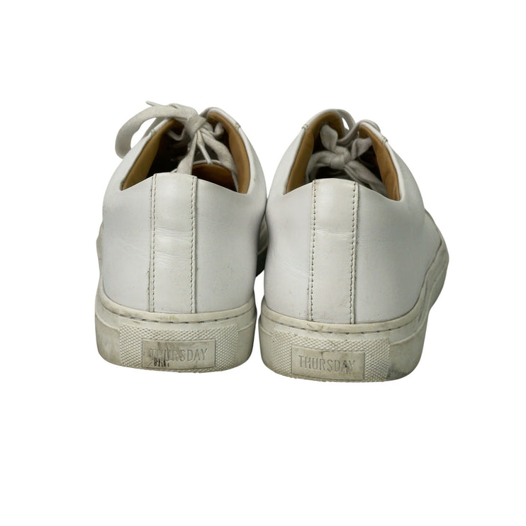 Thursday Boot Everyday Men's White Leather Athletic Casual Sneakers Shoes 12.5