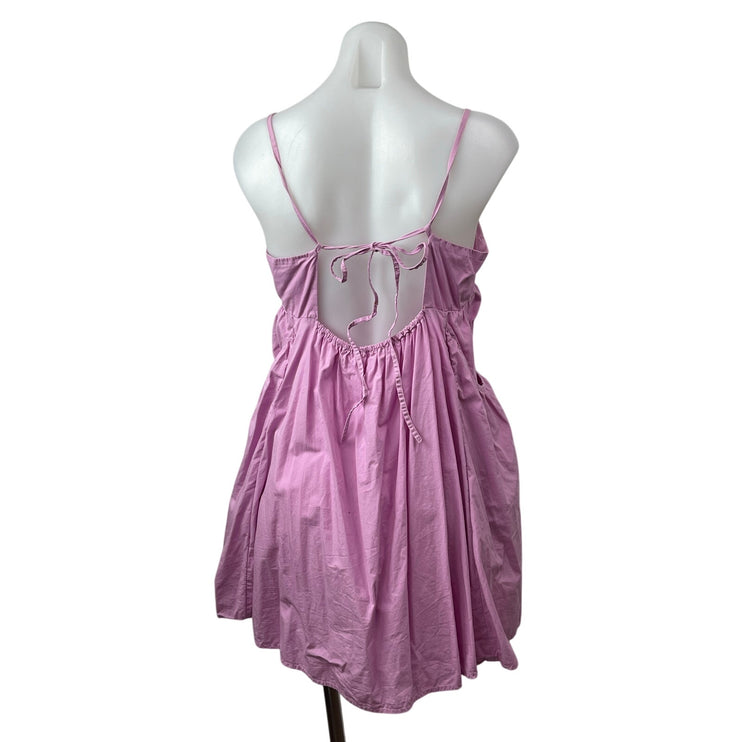 Urban Outfitters Pink Sleeveless Pockets Mini Cami Tank Flare A-Line Dress Sz M