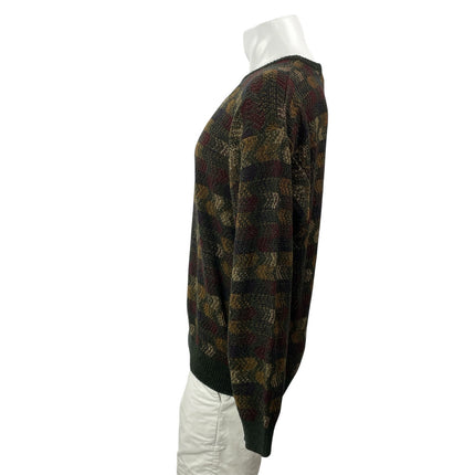 Cape Allegro Men's Multicolor Long Sleeves Knit Geometric Sweater Top Size L