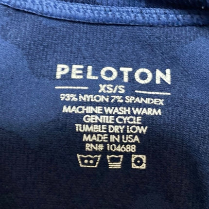 Peloton Women's Blue Camo Sleeveless Knit Yoga Athletic Tank Top Size XS/S