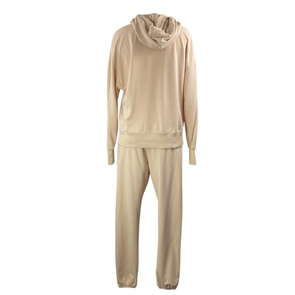 Sundays Beige Oversized Pullover Hoodie Hooded Jogger Lounge Pant Sets Size 1