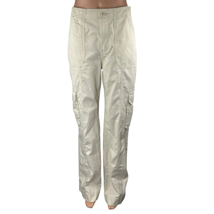 NEW Abercrombie & Fitch Women's Beige High Waisted Trousers Cargo Pants Size 27