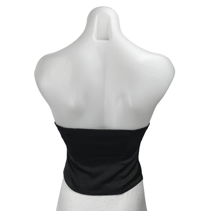Abercrombie & Fitch Black Strapless Sleeveless Hook Corset Bustier Top Size XS
