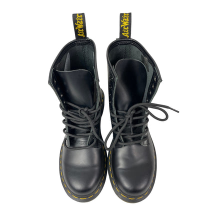 NEW Dr. Martens 1460 Womens Black Leather Round Toe Lace Up Combat Ankle Boots 7