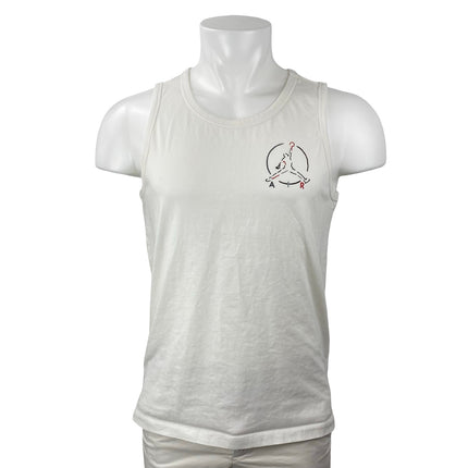 Jordan Jumpman Air Men's White Graphic Sleeveless Athletic Activewear Tank Top M