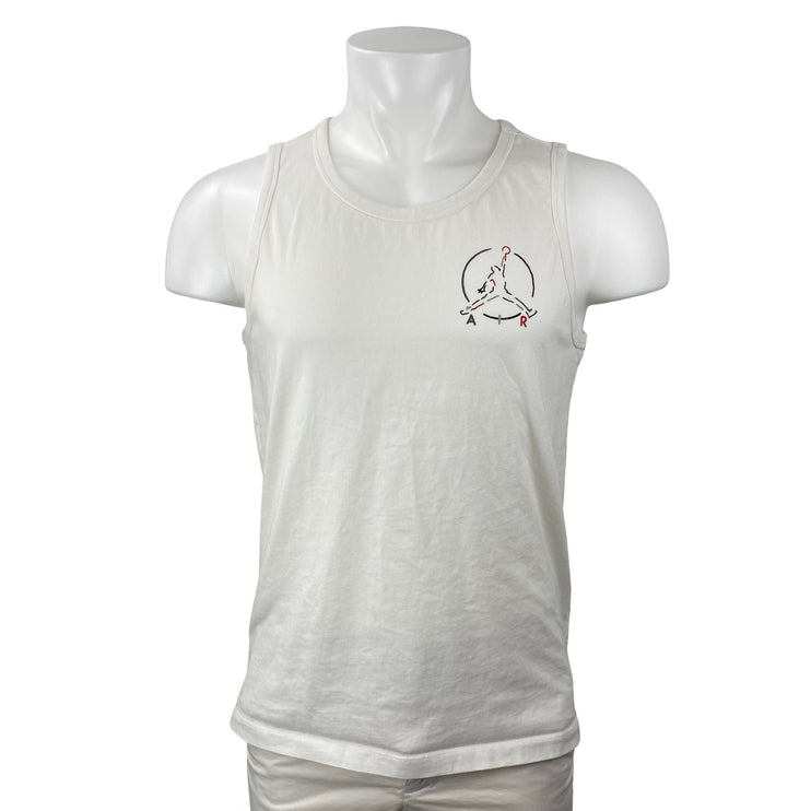 Jordan Jumpman Air Men's White Graphic Sleeveless Athletic Activewear Tank Top M