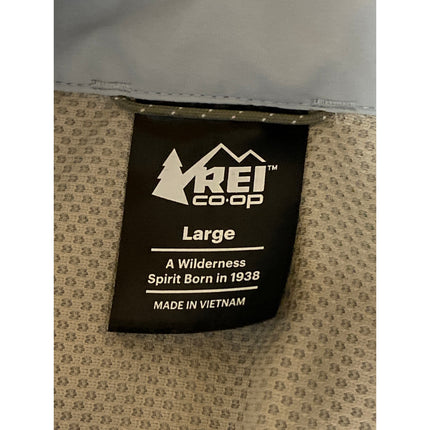 Rei Co-Op Men's Gray Long Sleeve Utility Pocket Button Down Shirt Top Size L