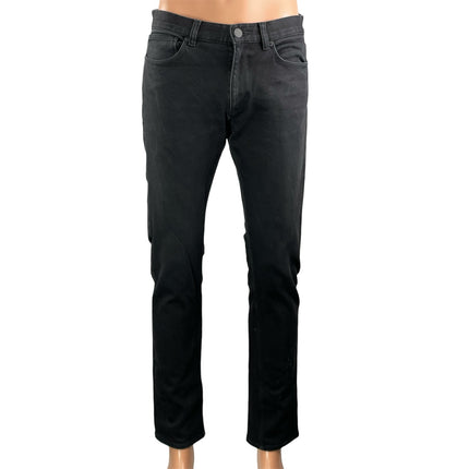 Theory Men's Black Mid Rise Casual Pocket Straight Leg Denim Jeans Size 31