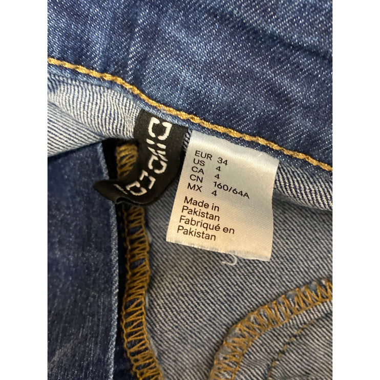 H&M Women's Blue High Waisted Slim Fit Y2k Casual Skinny Denim Jeans Size 4