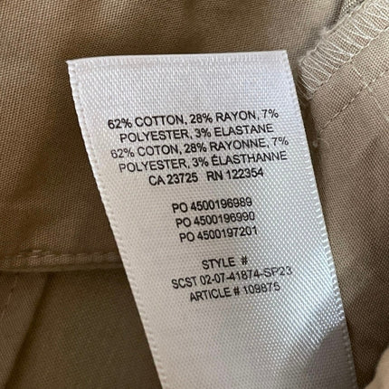 Aritzia Sunday Best Khaki Pleated Belted High Waisted Utility Mini Skirts Size 6