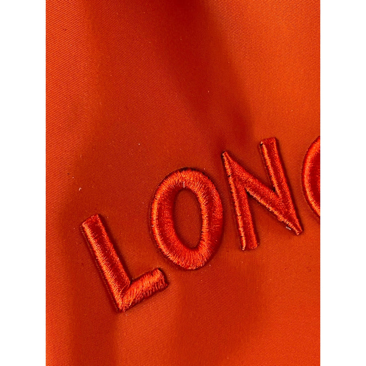 NEW Longchamp LE Pliage Orange Gold Accent Cross Body Shoulder Handbag One Size