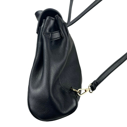 Urban Expressions Black Pebble Faux Leather Vegan Kelly-style Backpack One Size