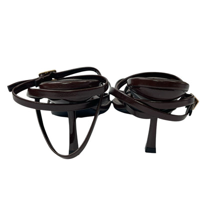 Simmi London Deanna Brown Stilleto Heels Gladiator Strappy Heels Sandals Size 6