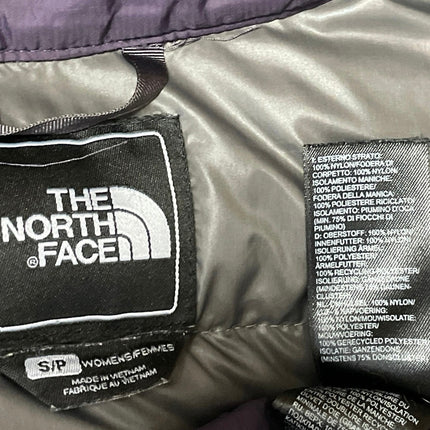 The North Face Women's Purple Long Sleeves Quilted Hooded Puffer Coat Jacket S/P