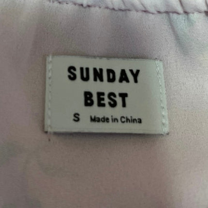 Aritzia Sunday Best Pink Floral Sleeveless Ruffle Cami Camisole Crop Tank Top S