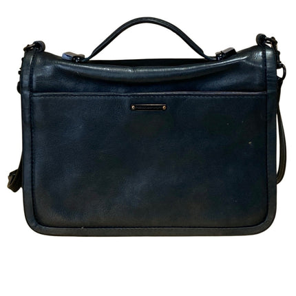 Rebecca Minkoff Mini MAC Black Crossbody Leather Adjustable Satchel Handbag OS