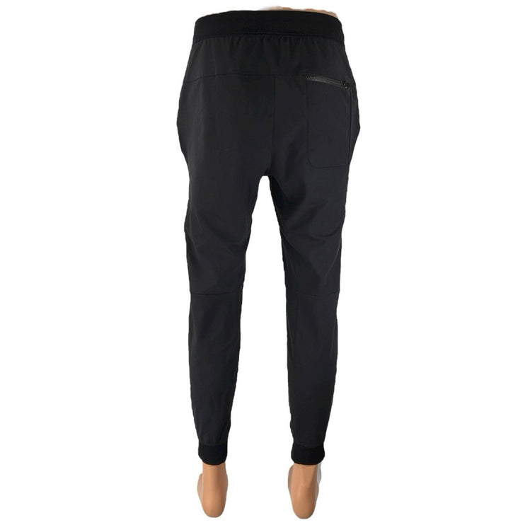 Lululemon ABC Warpstreme Mens Black Slim-Fit Pull-On Trousers Joggers Pant S/P