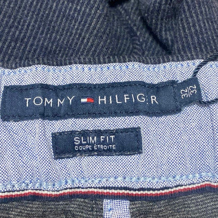Tommy Hilfiger Men's Blue Corduroy Tapered Slim Fit Cropped Sweat Pants Size 32